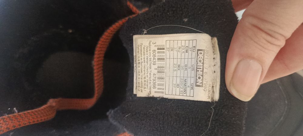 Buty zimowe dziecięce Decathlon 37