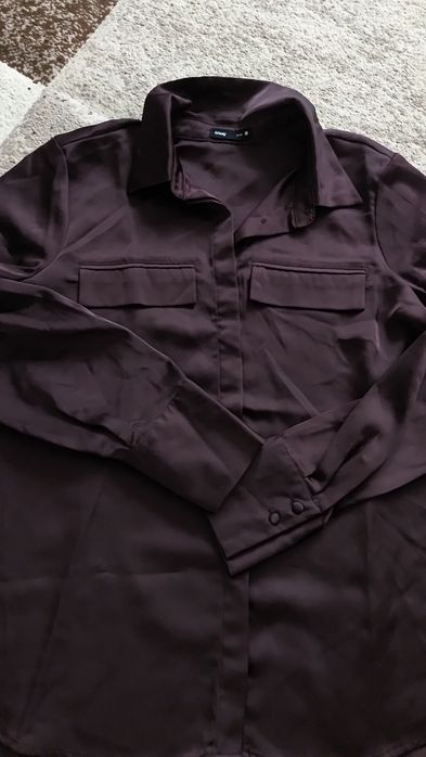 Burgundowa koszula Sinsay M