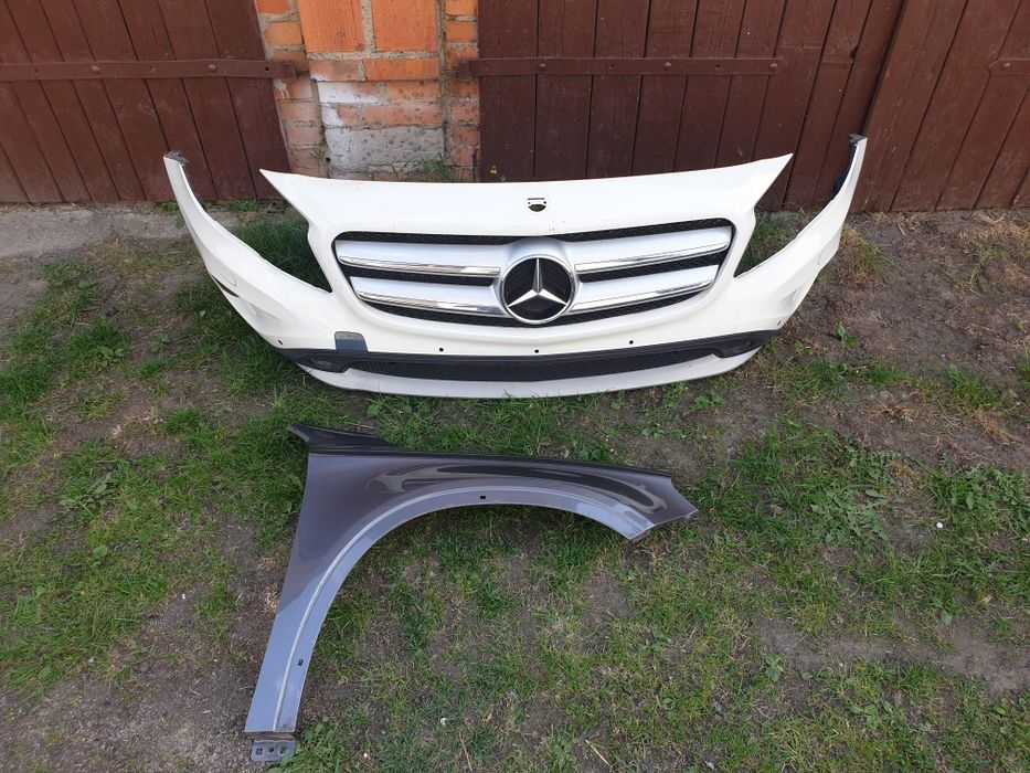 Mercedes gla 156 zderzak przod blotnik prawy grill