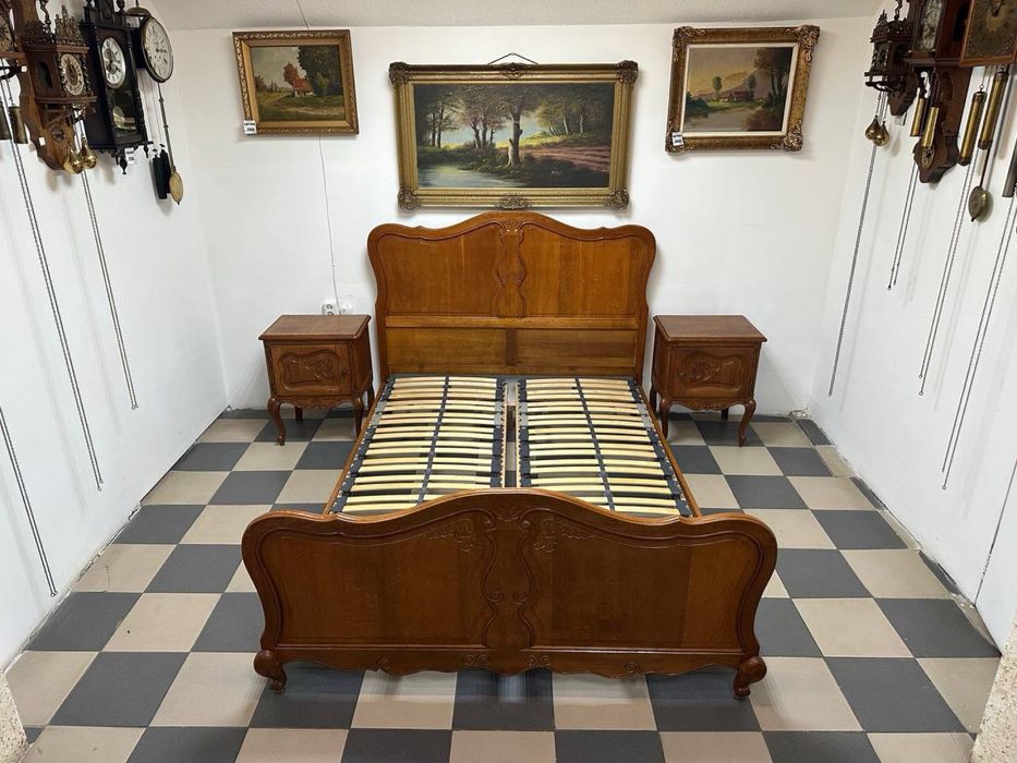 Спальний гарнітур луї ліжко шафа тумба дуб шкаф кровать 3569