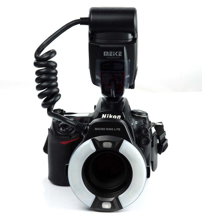 Кільцевий макро спалах Meike MK-14EXT для Canon/ Nikon