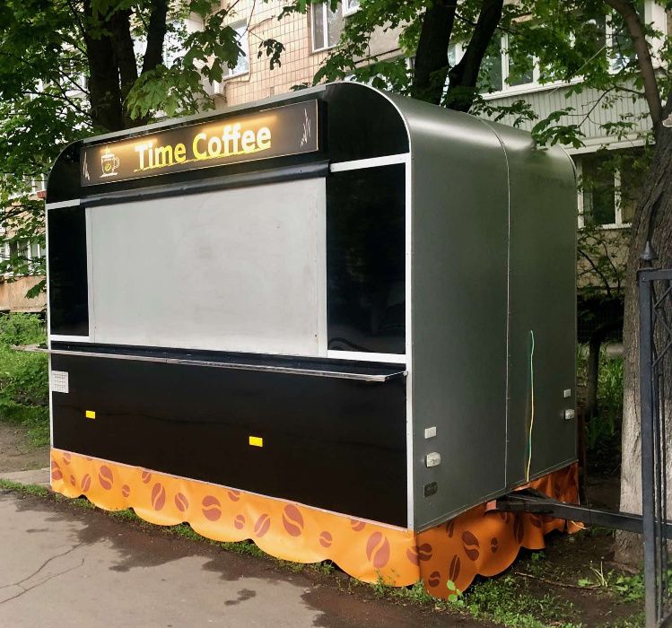 Прицеп кіоск для торгівлі кавʼярня на колесах фудтрак купава фургон