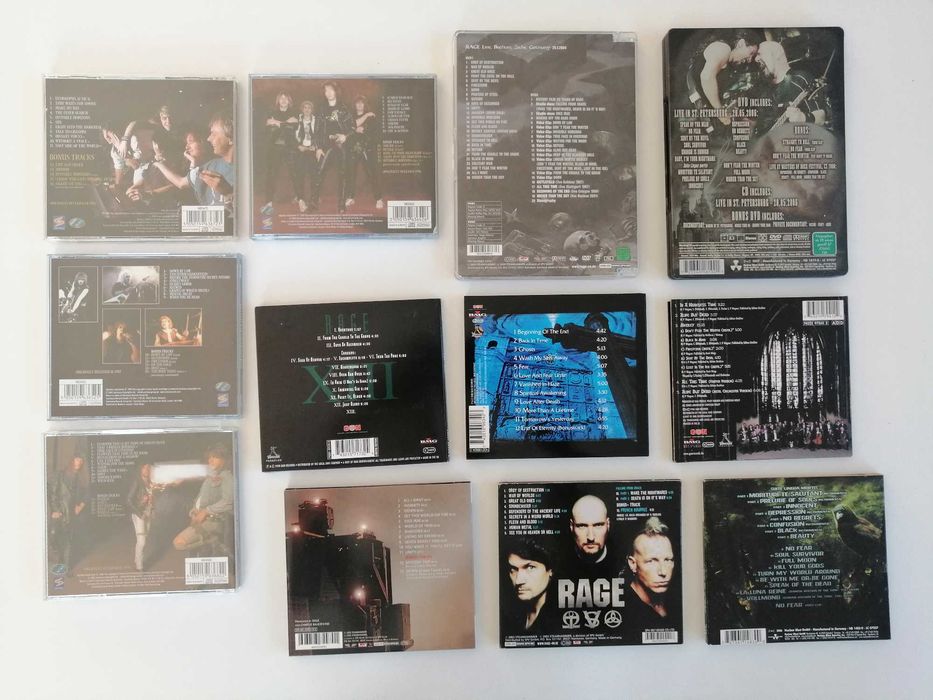 Zestaw płyt CD i DVD RAGE ! 3 albumy z AUTOGRAFAMI !