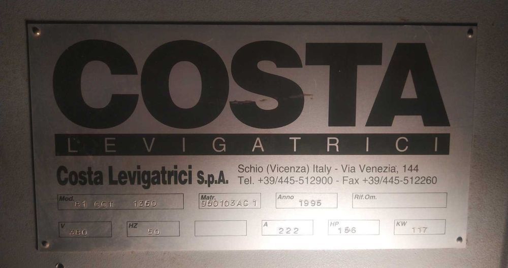 Калібрувально-шліфувальний верстат COSTA 81