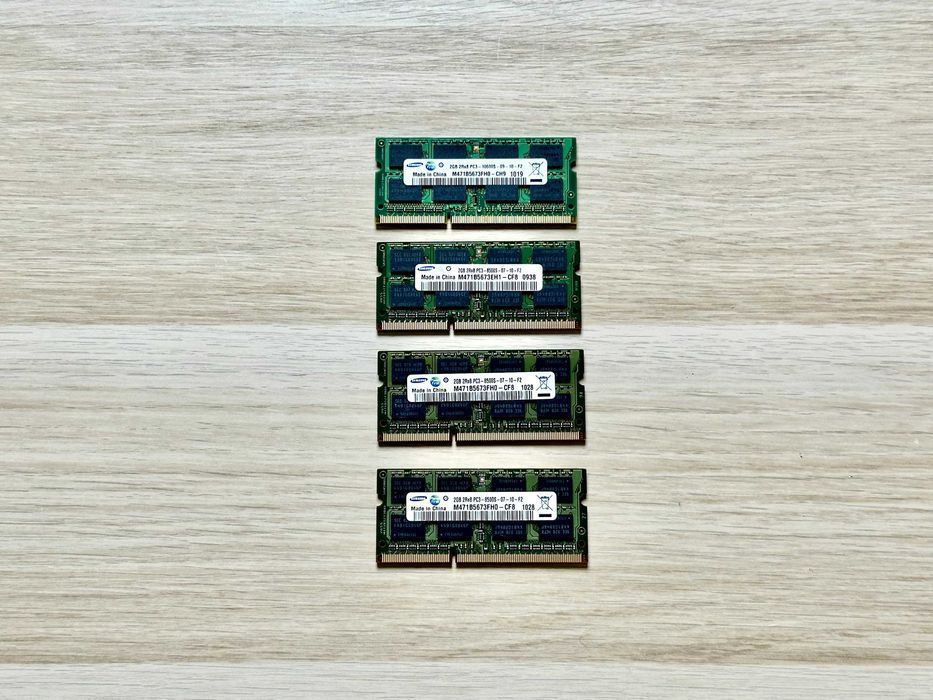 RAM Samsung 8GB DDR3 PC3 10600S 09 10 F2 (4x2GB) – sprawna, testowana