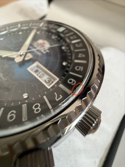 Zegarek Orient World Map Revival RA-AA0E03L19B  niebieski