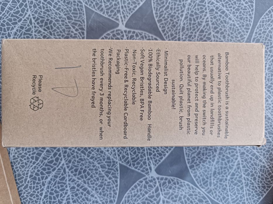 Зубна щітка з бамбука (набір 10 од.)