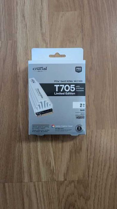 Crucial T705 2TB NVMe SSD White Limited Edition