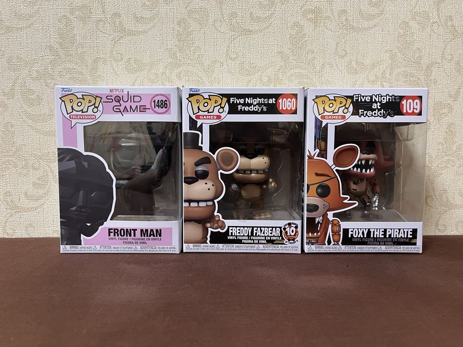 Фігурки Funko Pop! Freddy 1060, Foxy 109, Frontman 1486