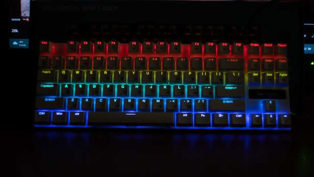 Механическая клавиатура SKYLION K87 White с RGB-подсветкой