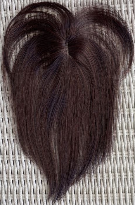 Premium Ultra włosy doczepiane, ciemny brąz, topper, tupet 237.