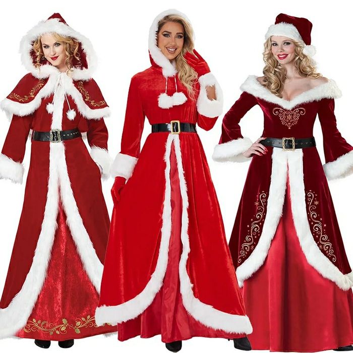 Fato e Máscara Pai e Mãe Natal
