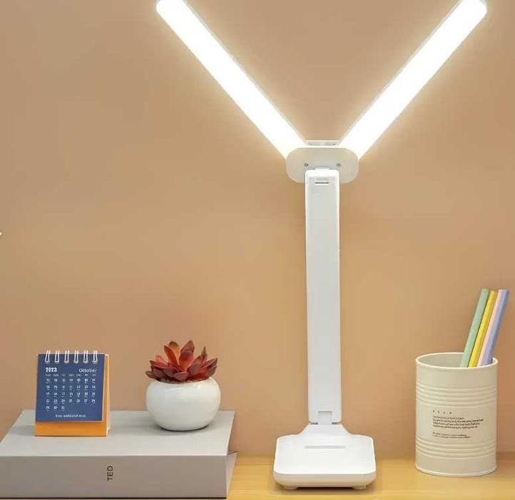 Настольная двойная светодиодная лампа с сенсорным управлением LED 869