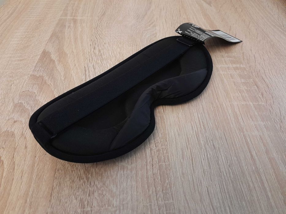 Nowa solidna maska na oczy, opaska do spania SPILBERGEN, k. czarny