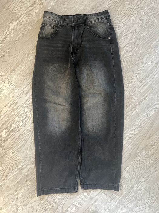 Джинси чорні беггі baggy Bershka, розмір M (38)