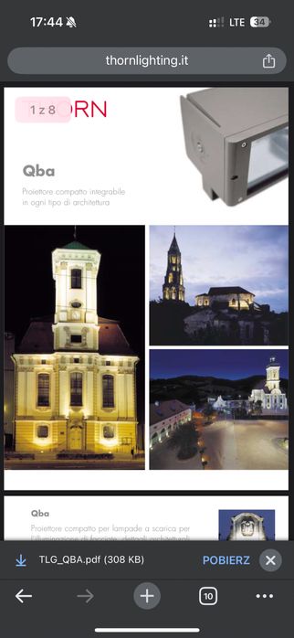 Lampa Thorn 960.12211 oprawa Warszawa nowe