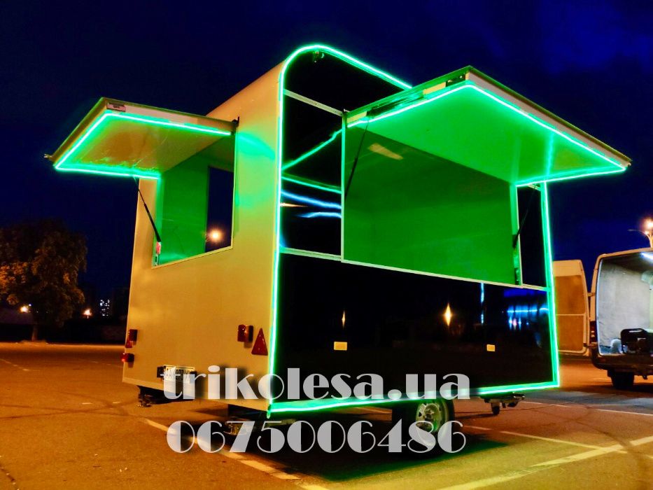 Прицеп кіоск для торгівлі кавʼярня на колесах фудтрак купава фургон