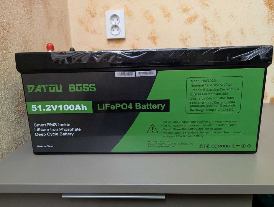 Акумулятор LiFePo4 Datou boss 12V, 24V, 48V, 50/100/200/300A аккумулятор lifepo4