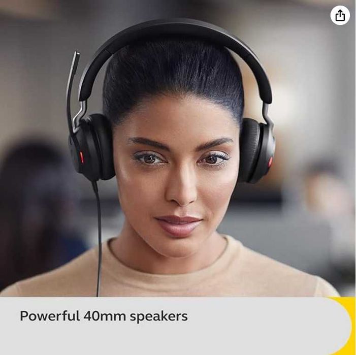 Jabra Evolve2 40 | Matte Black | Stereo | USB-C | Impecável64283961611523121