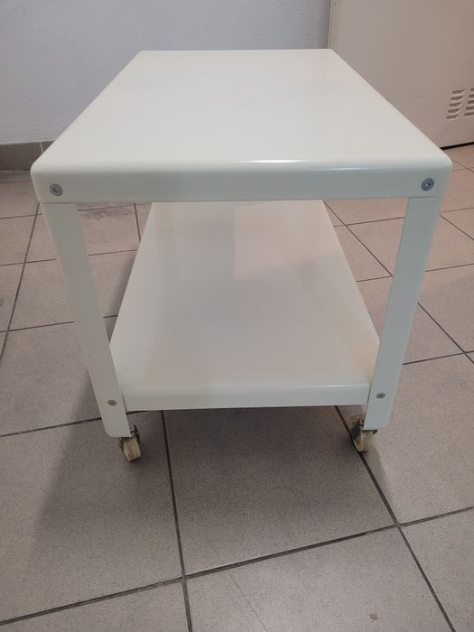 Mesa Branca rectangu com 2 andares