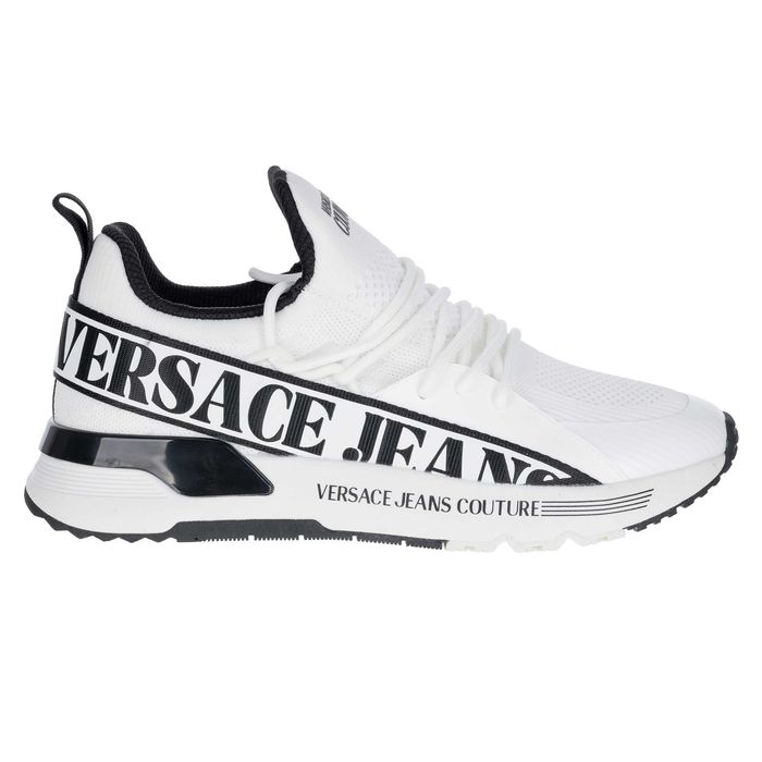 VERSACE JEANS COUTURE efektowne męskie sneakersy FONDO DYNAMIC white