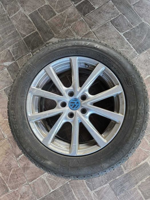 Колеса в зборі R17 5x112 VW Tiguan/Skoda/Audi на зимових шинах Semperit 215/65 R17