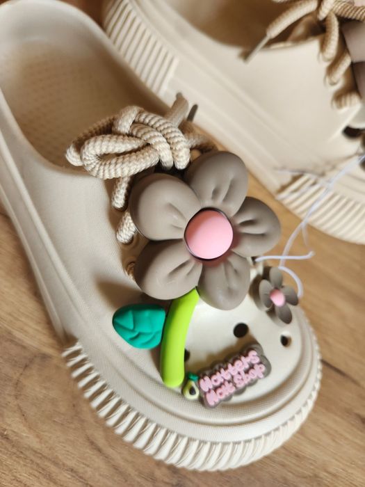 Crocs  38 39  24,25см Резиновые сабо шлёпки шлёпанцы на платформе мюли