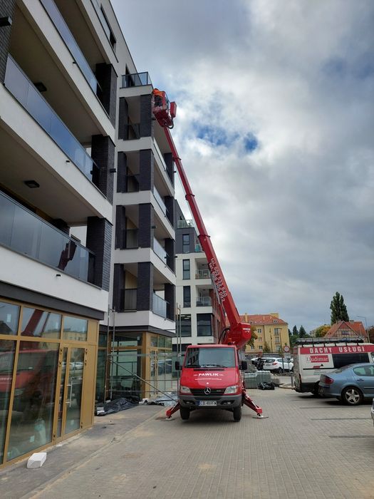 Wynajem podnośników koszowych Bydgoszcz Usługa Prace na wysokości