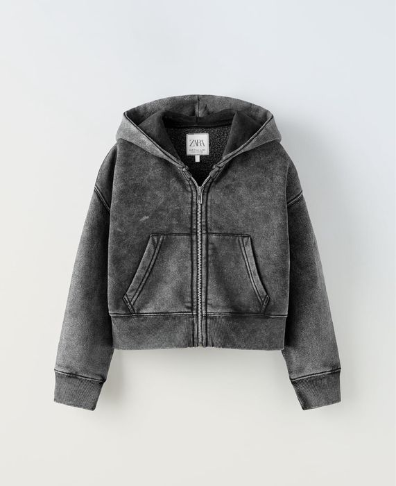 Плюшева куртка  з капюшоном Zara new