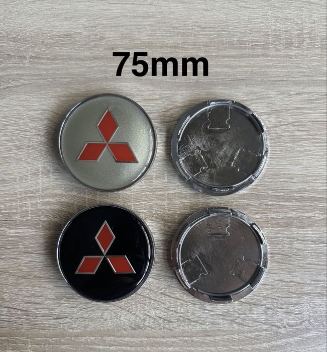 Conjunto 4 Centros Tampas Jantes Mitsubishi 56mm 60mm 65mm 68mm 75mm