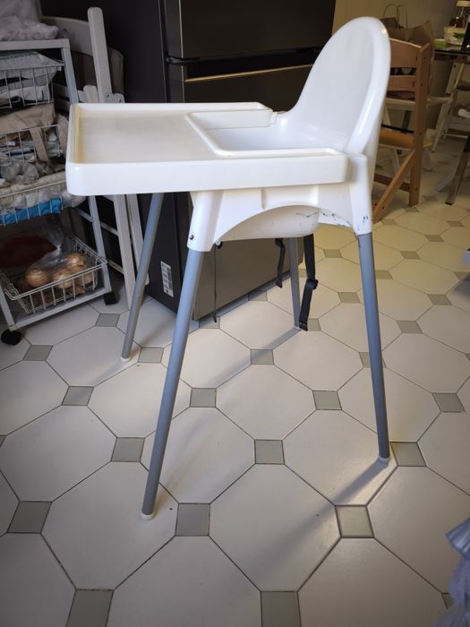 Cadeira refeição bebé IKEA antílope portátil criança família cozinha sala tabuleiro