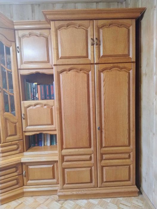 Dębowa meblościanka Kalwaria Zebrzydowska teak lite drewno