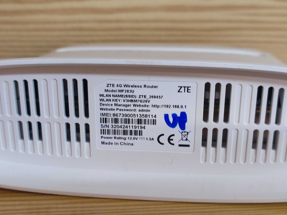 ZTE 4G MF283U Router SIM