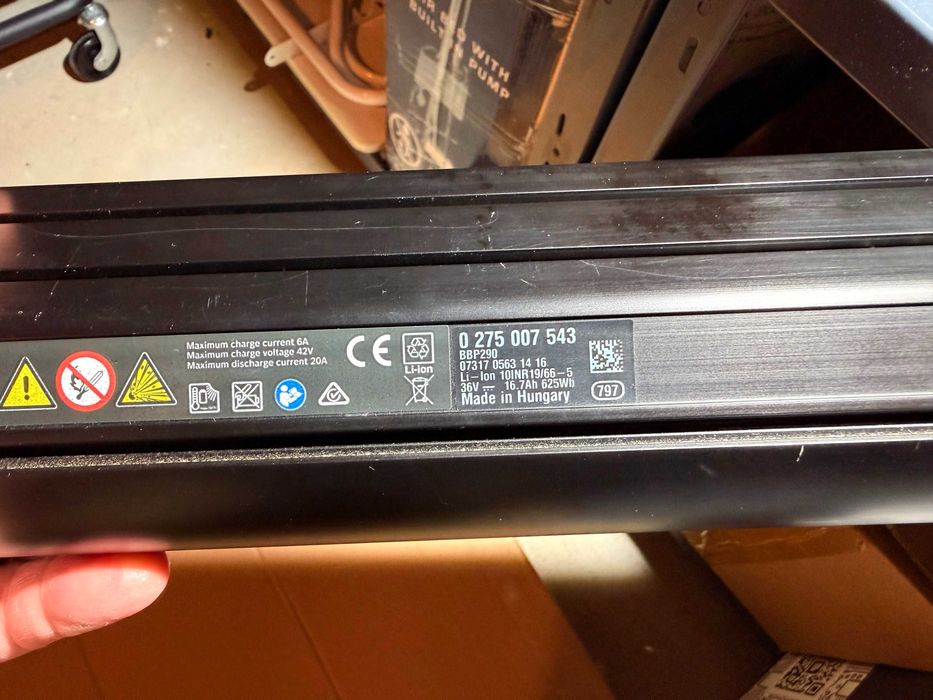 Bosch PowerTube 625 Wh – 92% pojemności | 107 cykli | raport | BBP290