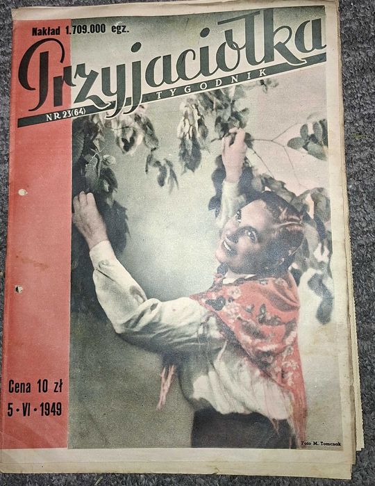 Tygodnik przyjaciółka nr 23 z 1949 roku,