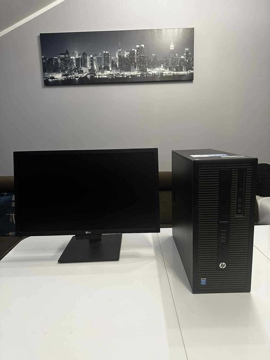 Hp EliteDesk 800 G1 Tower Core i5 4570 3,2 Ghz/8GB/240SSD + Monitor LG