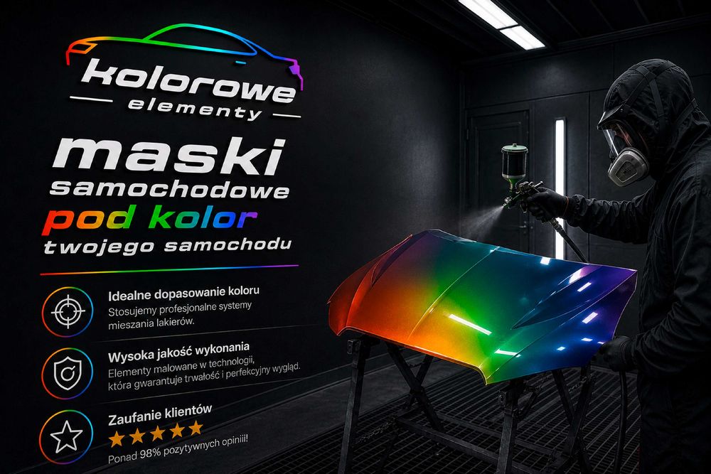 Maski samochodowe w kolorze nadwozia