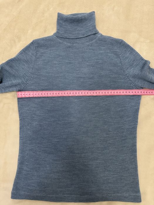 Шерстяний гольф/водолазка UNIQLO в рубчик