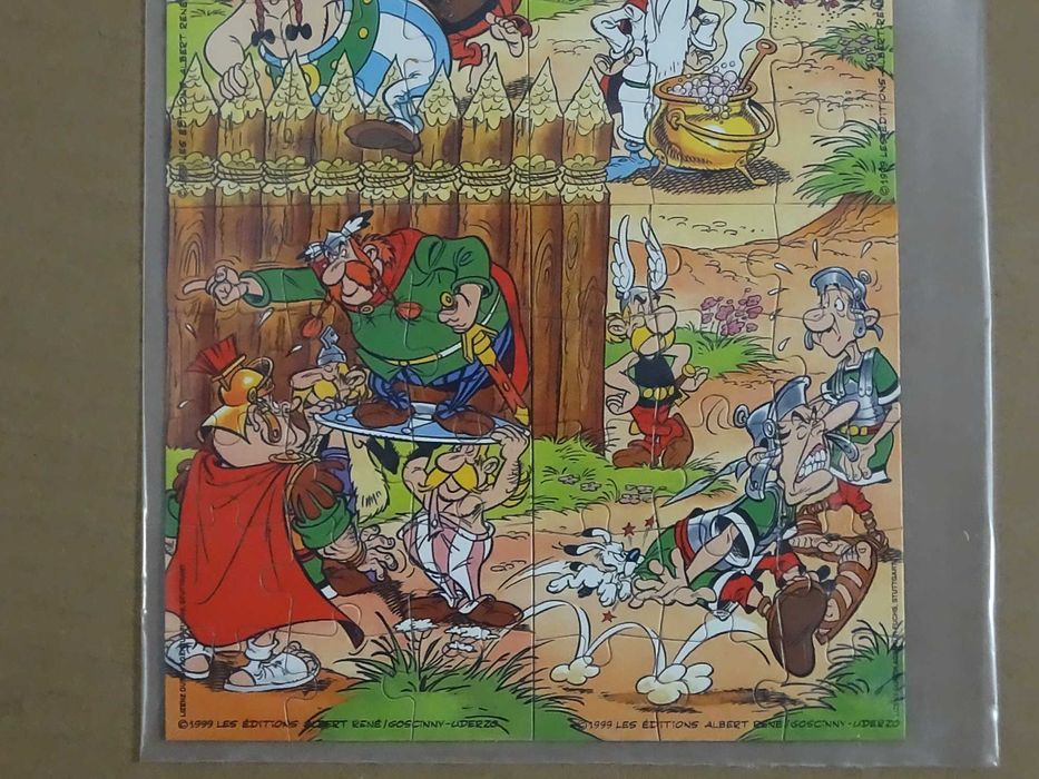 Retro Obrazek Puzzle Asterix i Obelix 1999 Vintage Kolekcjonerski