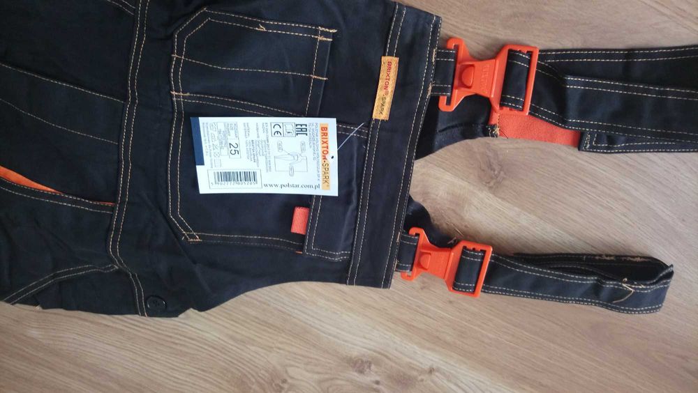 Polstar spodnie ogrodniczki, NOWE, odzież ochronna, Brixton spark