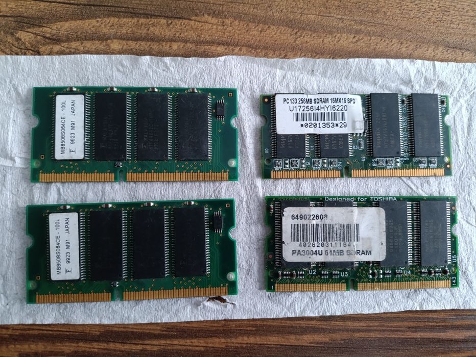 Оперативна пам'ять для ноутбука DDR1, DDR2,DDR3 по 512 Мб, 1ГБ і 2 ГБ