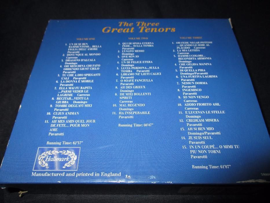 Three Great Tenors três grandes tenores box 3 cd