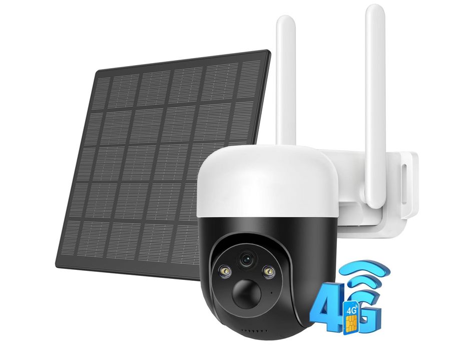 Câmara exterior 4G c/ cartão SIM a energia solar **nova**
