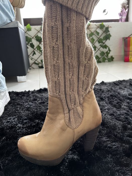 Botas cano médio em excelente estado