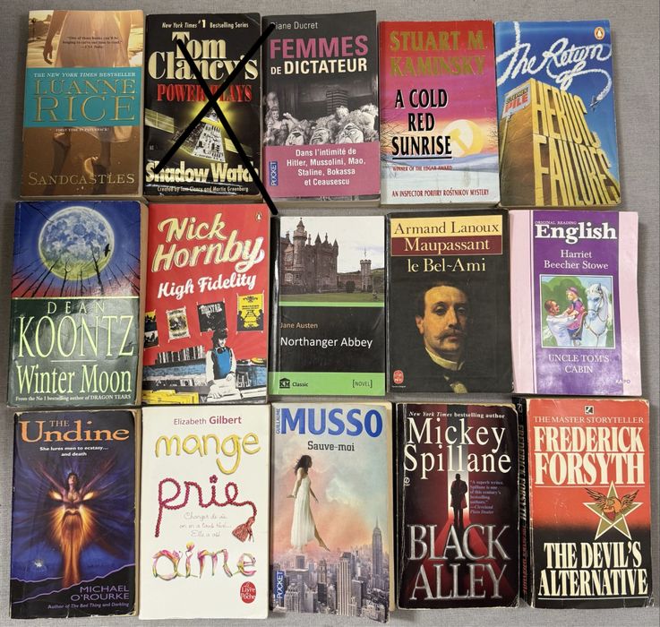 Комплект книг англійською, німецькою і ін