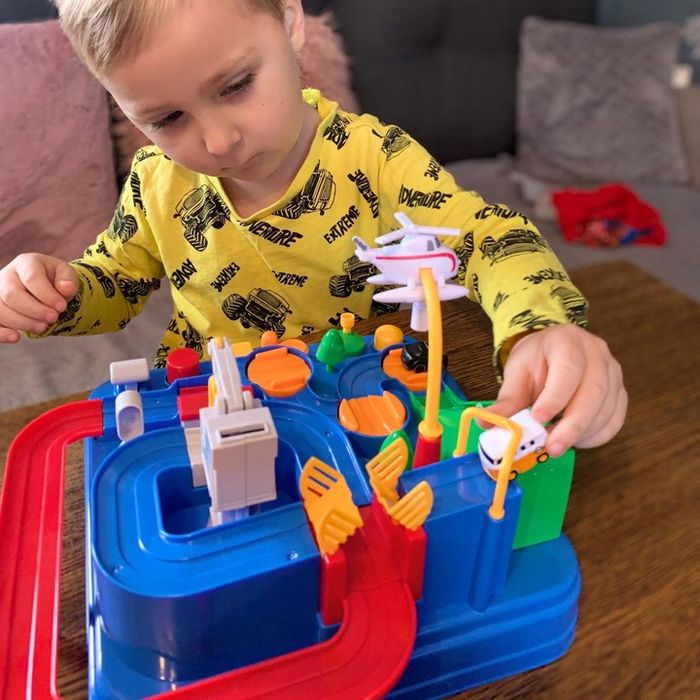 Tor Przeszkód Interaktywny Dla Autek Zjazd Samochodowy + Auta Gra W Au