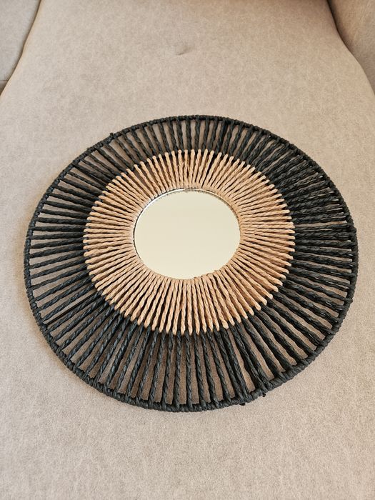 Lustro ścienne plecione Smukee 40 cm