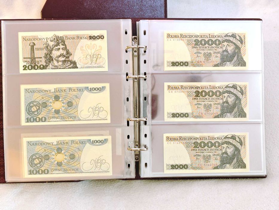 Kolekcja banknotów tzw. małego PRL-u (123 banknoty) st. 1 / UNC