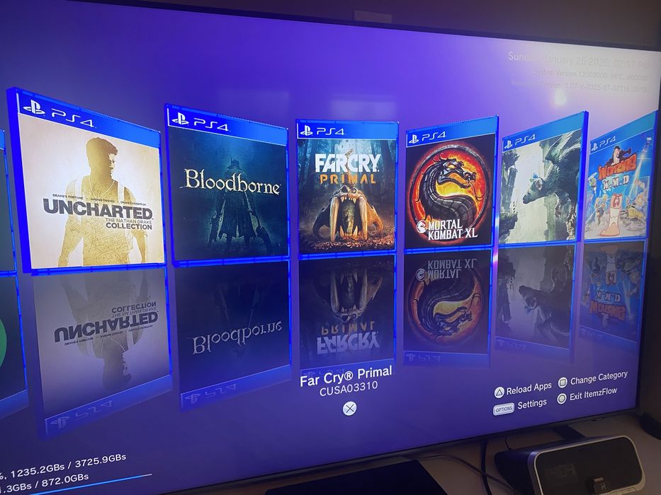 Ps4 slim, niski soft, dużo gier, goldhen