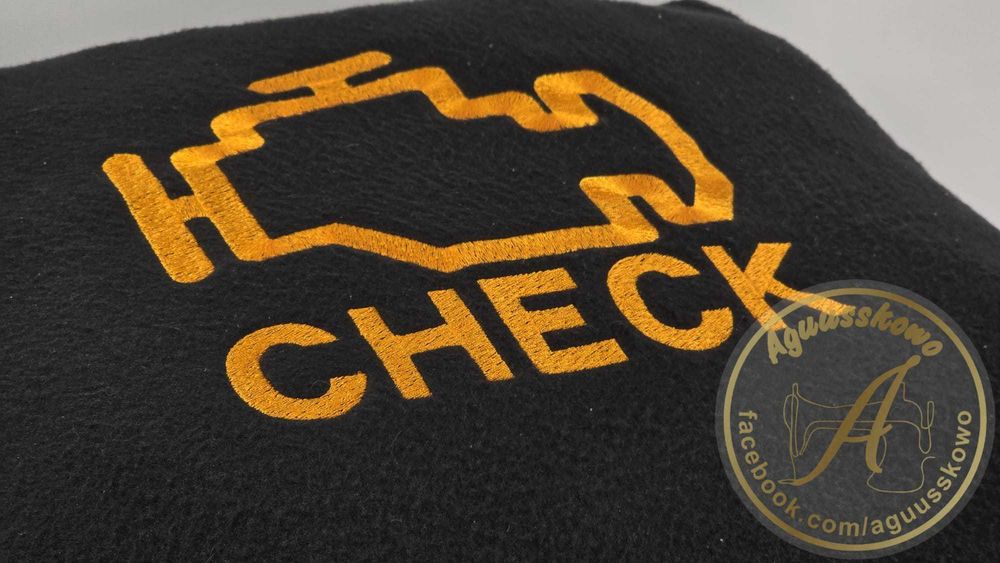 Haftowana Poduszka Ikonka CHECK Personalizacja -001